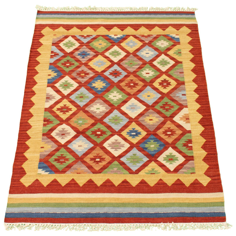 Innis Wool Geometric Indoor Rug, Rectangle 4'1" x 6'