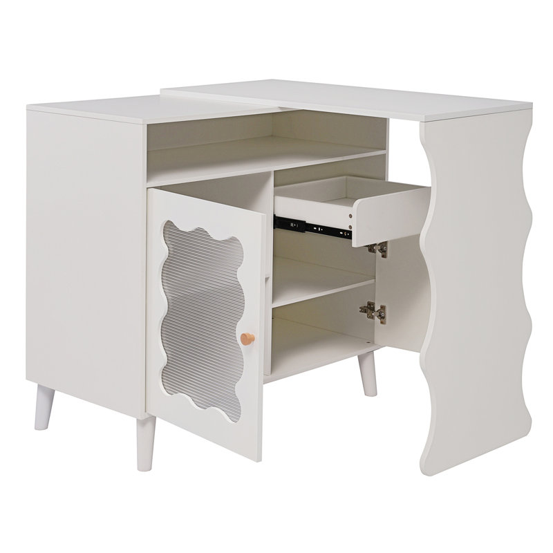 Buffet de 41 po à 79 po à DEL en forme de ferme de style campagne moderne