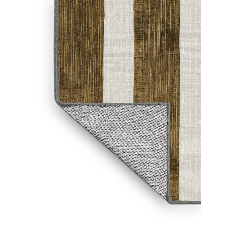 Machine Washable Botanical Area Rug, Square 8'