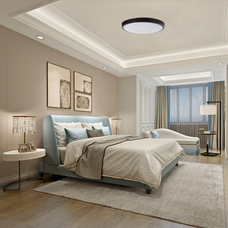 Greigsville LED Flush Mount, Black