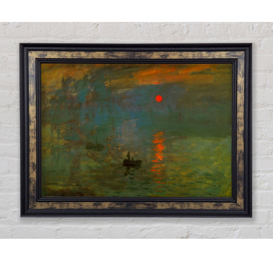 Monet Sonnenaufgang - Einzelner Bilderrahmen Kunstdrucke