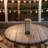 Wooden Candle Lantern with Metal Handle