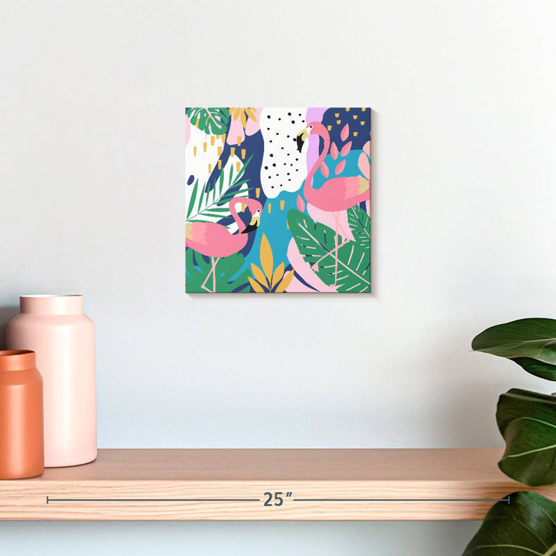 Flamants roses exotiques Crowle, H 10 po x l 10 po