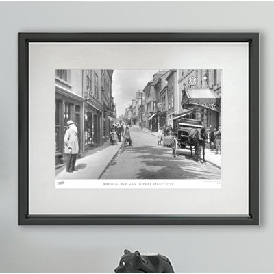 Bodmin, Old Man In Fore Street 1920 - Single Picture Frame Print