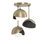 Brooklyn 3 - Light Double Shade Semi Flush Mount