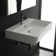 WS Bath Collections Unlimited 18.3'' Ceramic Square Bathroom Sink with Overflow
