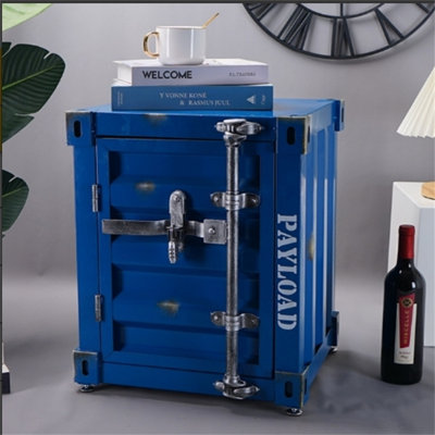 Industrial Wind Container Cabinet, Storage Cabinet, Iron Bedside Cabinet, Small Storage Cabinet