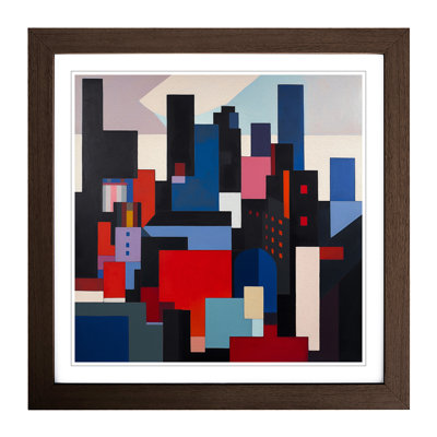 City of Manchester Suprematism - Framed Print