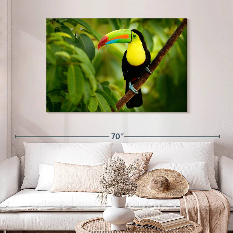 Brampt Toucan On A Tree, 32" H x 48" W