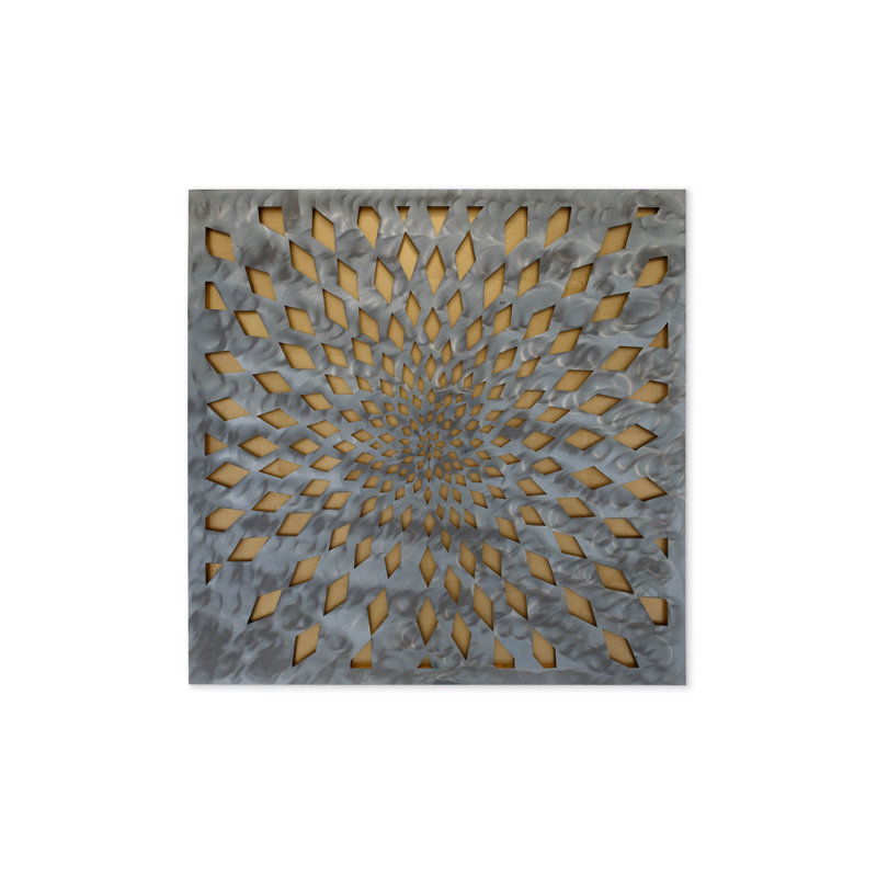 Handmade Industrial Abstract Wall Decor on Metal