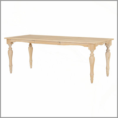 Vintage Traditional 82.7Inch Extendable Dining Table With 23.6Inch Removable Leaf, Natural