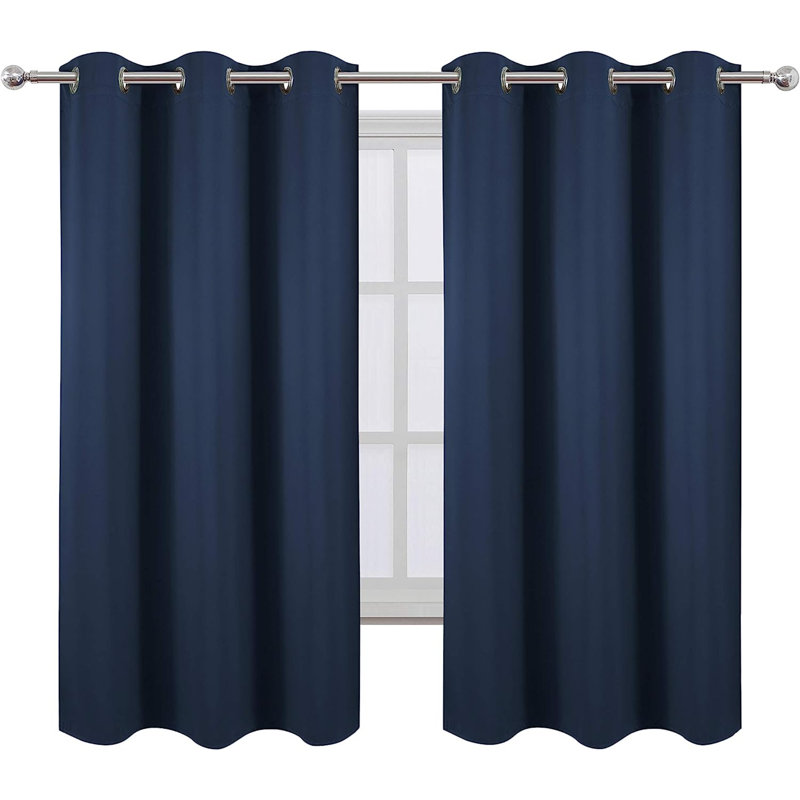 Ogata Room Darkening Curtain Single Panel, 50" W x 84" L, Pink