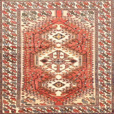 Tapis traditionnel beige / brun