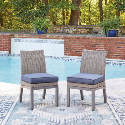 Cogswell Outdoor Side Chair With Cushion (Set Of 2)
