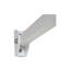 Auvent en métal Terrace 4,6 po de couleur blanche - aluminium léger pour l'extérieur, finition thermolaquée solide moderne, charnière continue avec joint d'étanchéité intégré, acier inoxydable sans effort