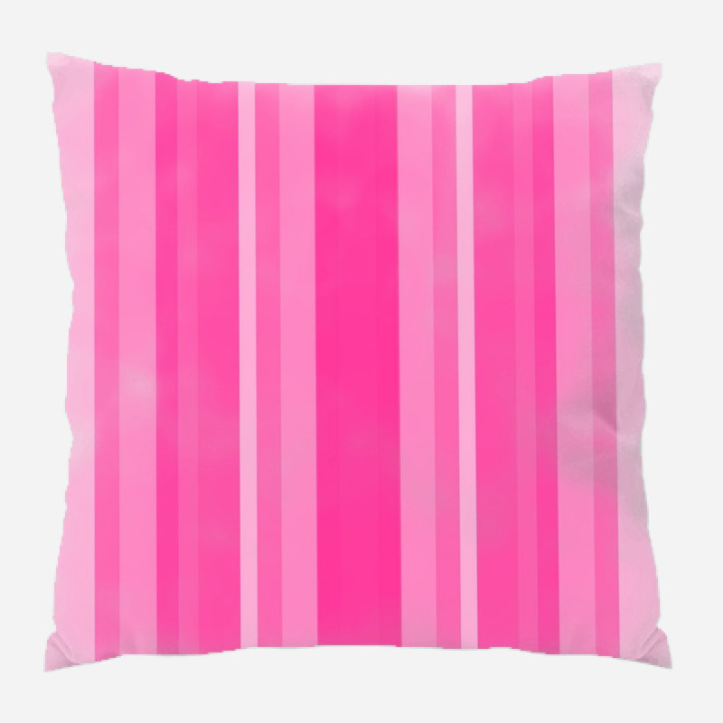 Striped Microsuede Reversible Throw Pillow