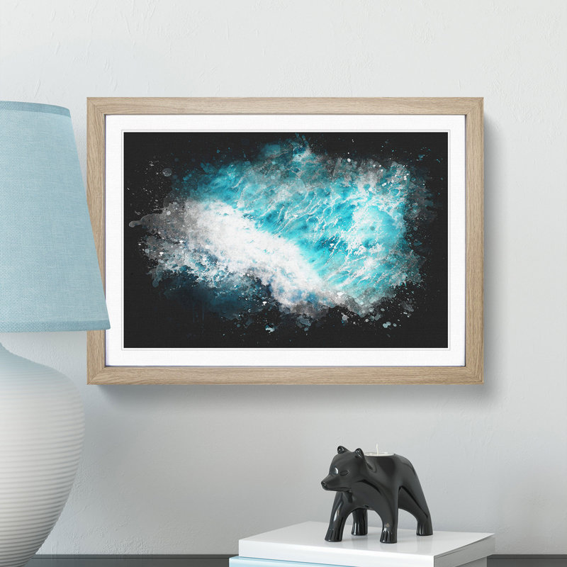 Ocean Dream in Indonesia - Picture Frame Graphic Art Print, 24cm H x 33cm W x 2cm D, Oak Framed