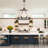 Myriane 8 - Light Rustic Vintage Wagon Wheel Chandelier for Living Room Foyer Entryway, Bedroom, Kitchen-114103427