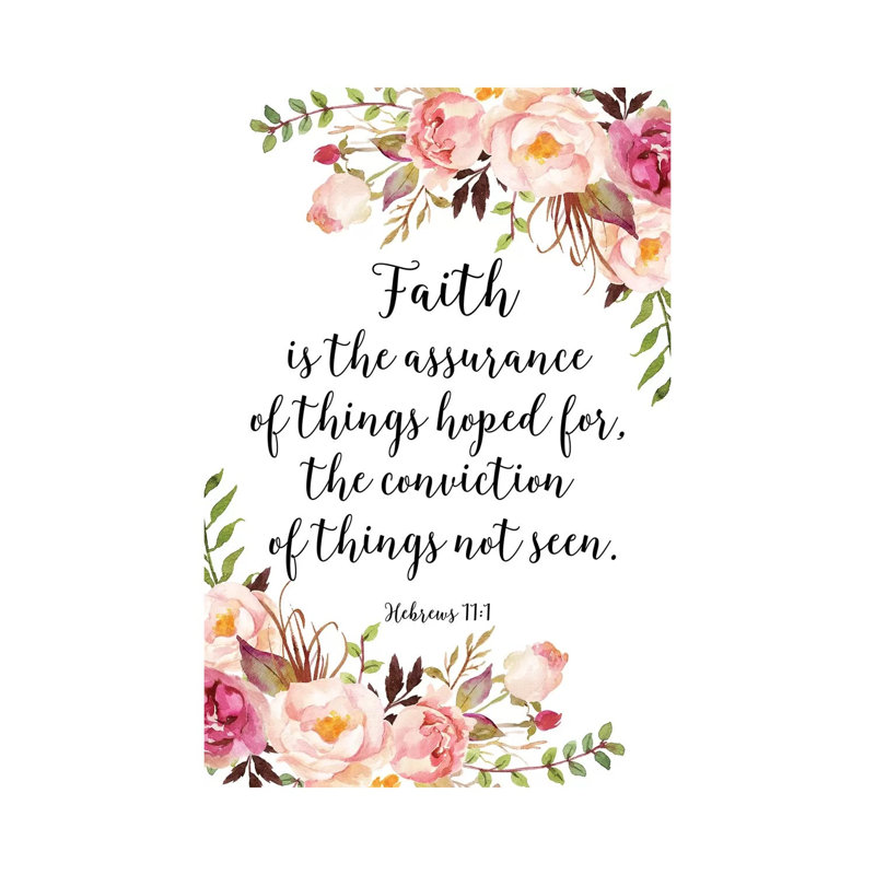 Hebrews 11:1 - Print on Canvas, Wrapped Canvas, 101.6 cm H x 66.04 cm W x 1.91 cm D