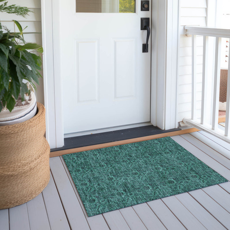 Tapis intérieur / extérieur Flitwick avec envers antidérapant, Rectangle 1 pi 8 po x 2 pi 6 po