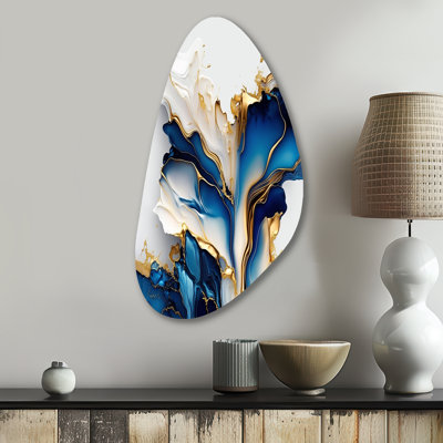 Breccia - Abstract Fall Shape Assymterical Metal Wall Art