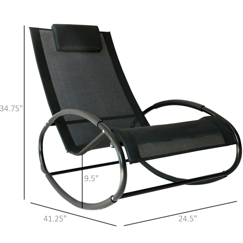 Chaise longue en acier Anyja