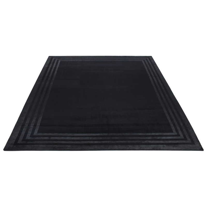 Ralph Lauren Ellington Border Wool, Viscose Geometric Rug, Rectangle 8' x 10'