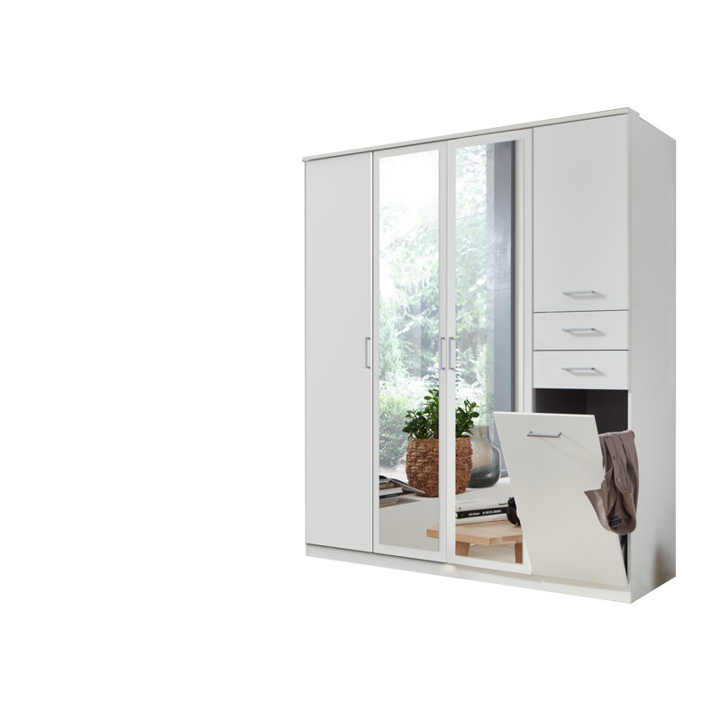 Lilianka 4 Door Manufactured Wood Wardrobe
