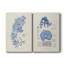Algues bleu marine III - Toile tendue avec châssis de qualité supérieure - Prêt à être accroché-108955564