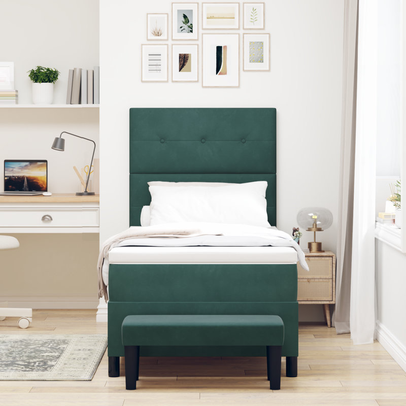 Upholstered Bed Frame with Mattress