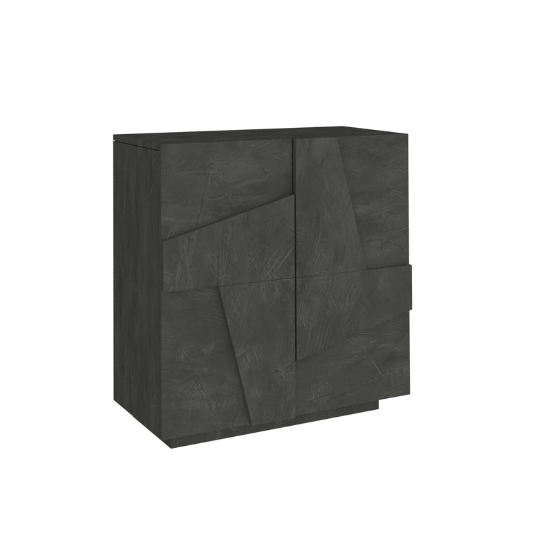 Longford 16 Pair Shoe Storage Cabinet, Black
