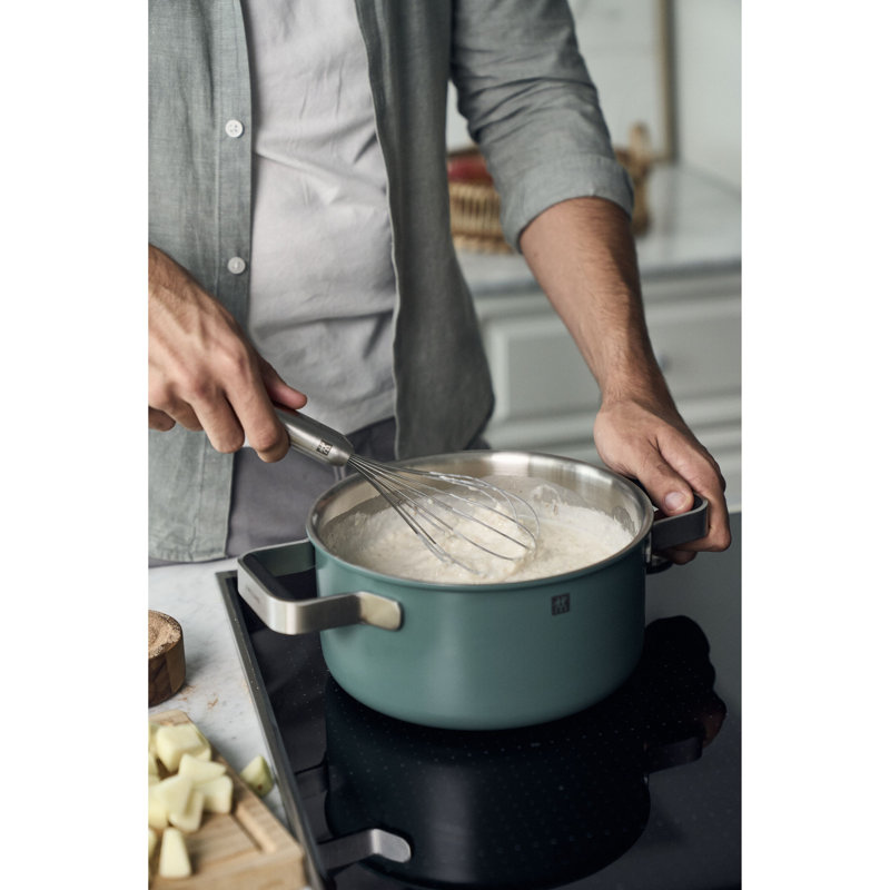 ZWILLING Pure 6-Pc Stainless Steel Cookware Set, Rose, Green