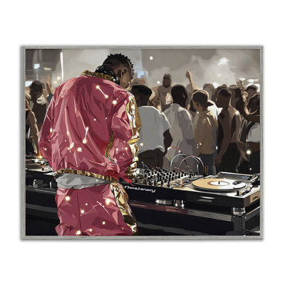 «DJ Performance At Nightclub», estampe numérique, design par Franklyn Gregory