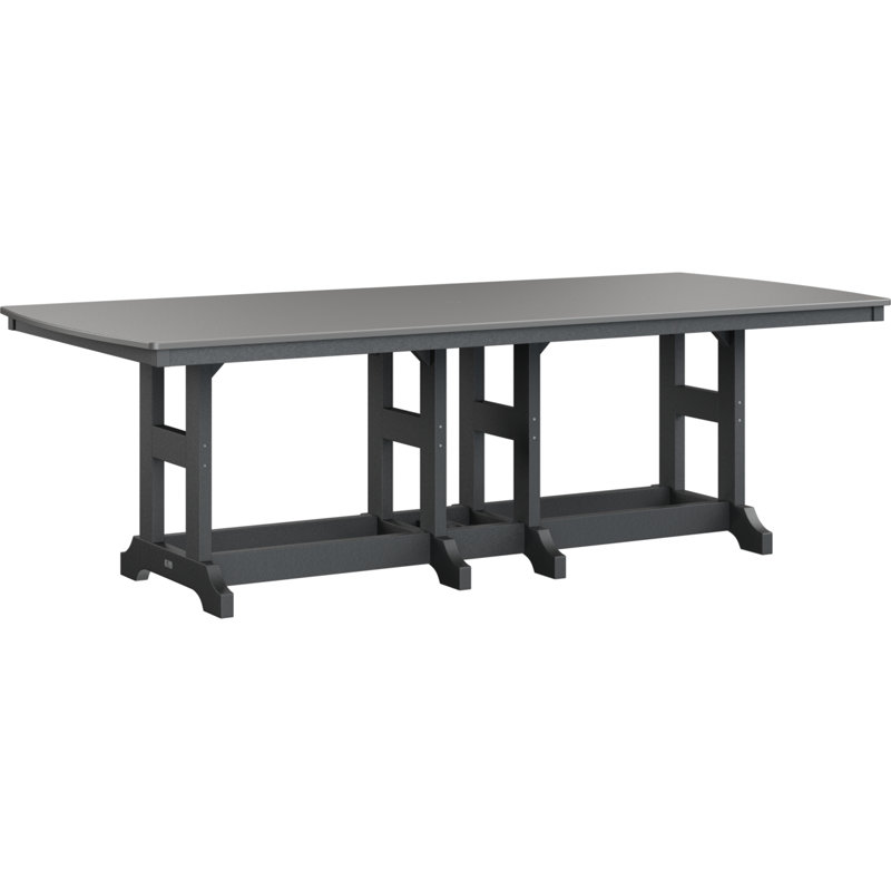Table de salle à manger rectangulaire 96 po Berlin Gardens Garden Classic, H 30,87 po x l 96 po x P 44 po, Noir