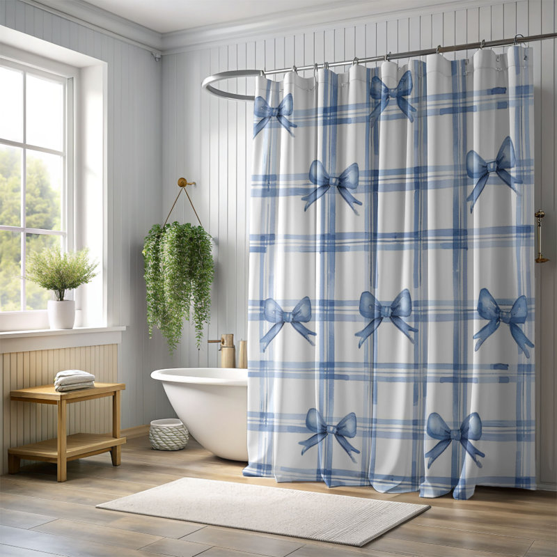 Rideau de douche Bow Fancy - Premium, H 74 po x l 71 po