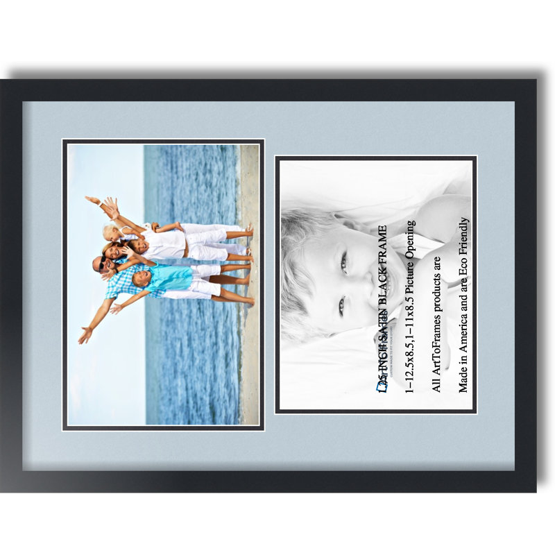 Cadre photo Jammie, Bleu pastel, 8,5 po x 11 po, 8,5 po x 12,5 po