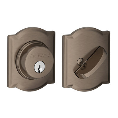 Single Cylinder Deadbolt with Camelot Trim