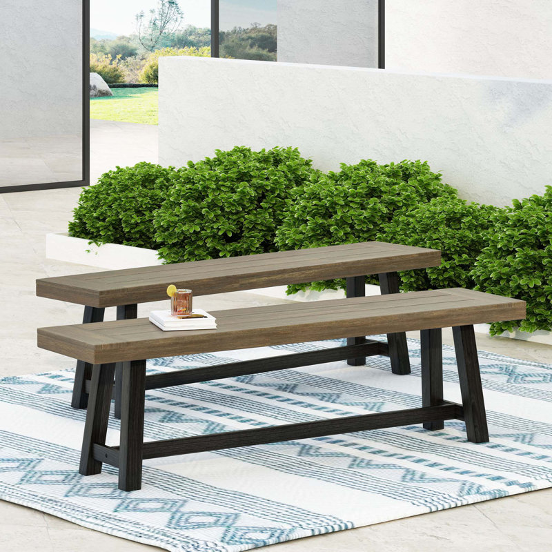 Banc d'extérieur en acacia