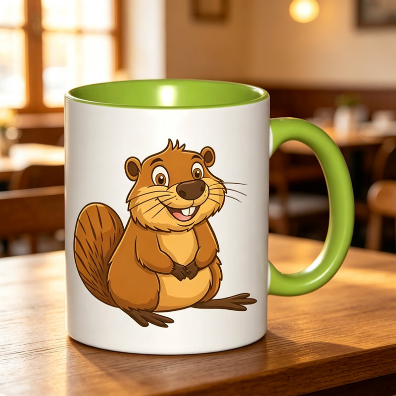 Ceramic Coffee Mug, Green