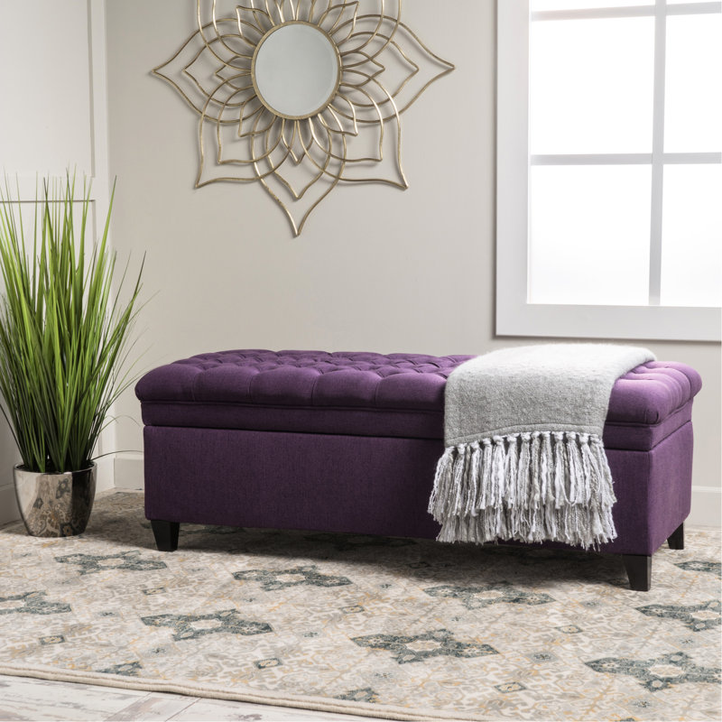 Rangement mauve 50 po x l 20,5 po H 18,3 po - Tissu, bouleau, Mauve