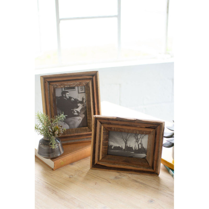 Watkin Brown Wood Matte Picture Frame - Set of 2