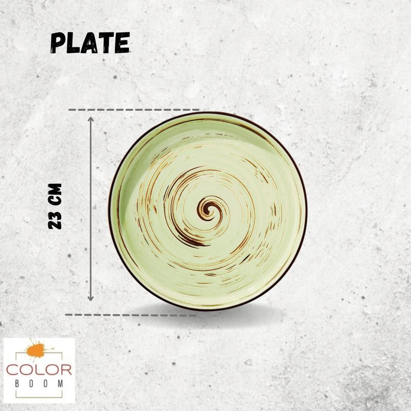 Wilmax Colourboom 23cm Round Plate 23cm, Pistachio