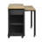 47" Rubber Wood Kitchen Island With Extendable Table, Storage, Drawers, Cabinets & Power Outlet, Black-1647578543