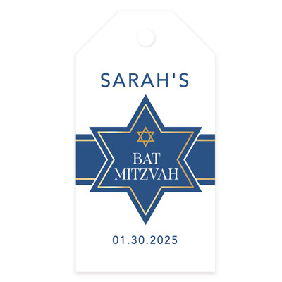 60 Piece Disposable Paper Plastic Paper Bar and Bat Mitzvah Disposable Party Supplies for Guests