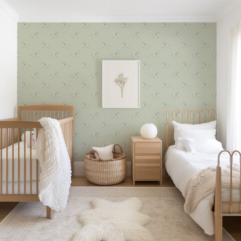 Thoroughbred - Wallpaper, Cool Taupe, Faux Grasscloth