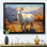 «White Caprine Goat Charm Meadows II», art mural animal de chèvre