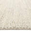 Tapis beige en jute / coton tissé à la main Punke-512121001