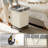 Rolling Laundry Hamper With Wheels,Large Laundry Cart With Steel Frame And Removable Bag,(Beige/160L)-1360155674