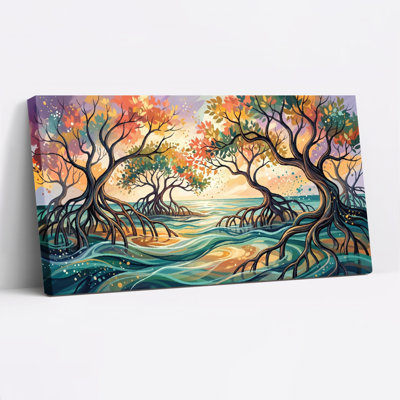 «Mangrove Sunset», reproduction d'art sur toile, ensemble de 1