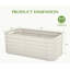 Galvanized Raised Garden Bed, Outdoor Planter Box for Vegetables, Flowers, Herbs-586337720-586337703